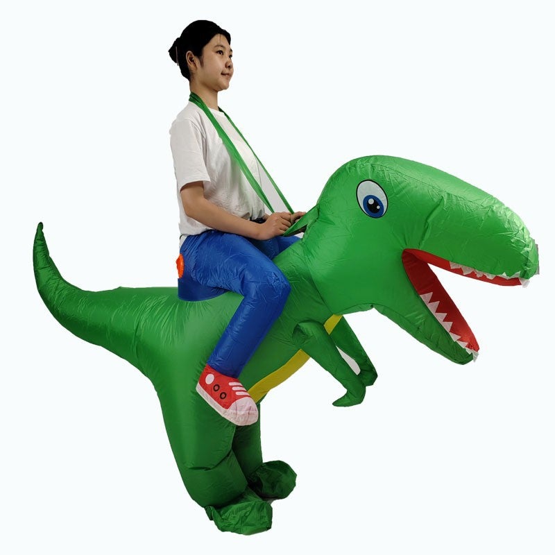 Halloween T-Rex Inflatable Suit Adult Costume Inflatable Suit Children Dinosaur Inflatable Cospiay Costume - Image 1